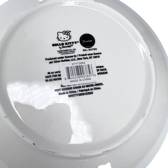 Set of 2~HELLO KITTY®️ Rainbow 9” Ceramic Pasta Spaghetti Salad Bowl~NEW - Picture 5 of 7